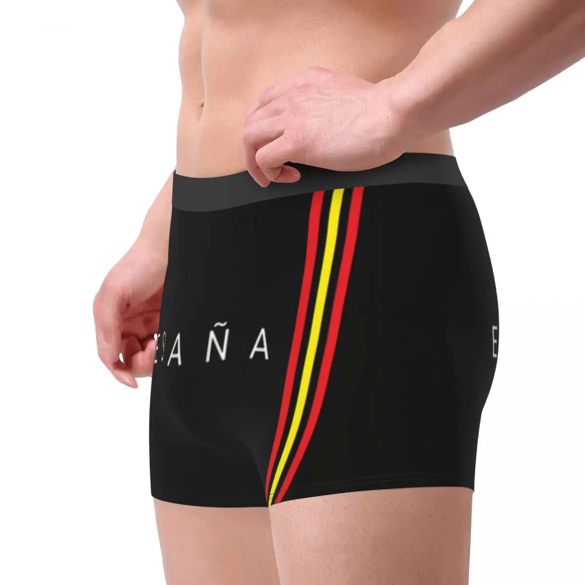 Spain Flag Boxer Shorts For Men 3D Printed Male Spanish Patriotic Underwear Panties Briefs Breathbale Underpants