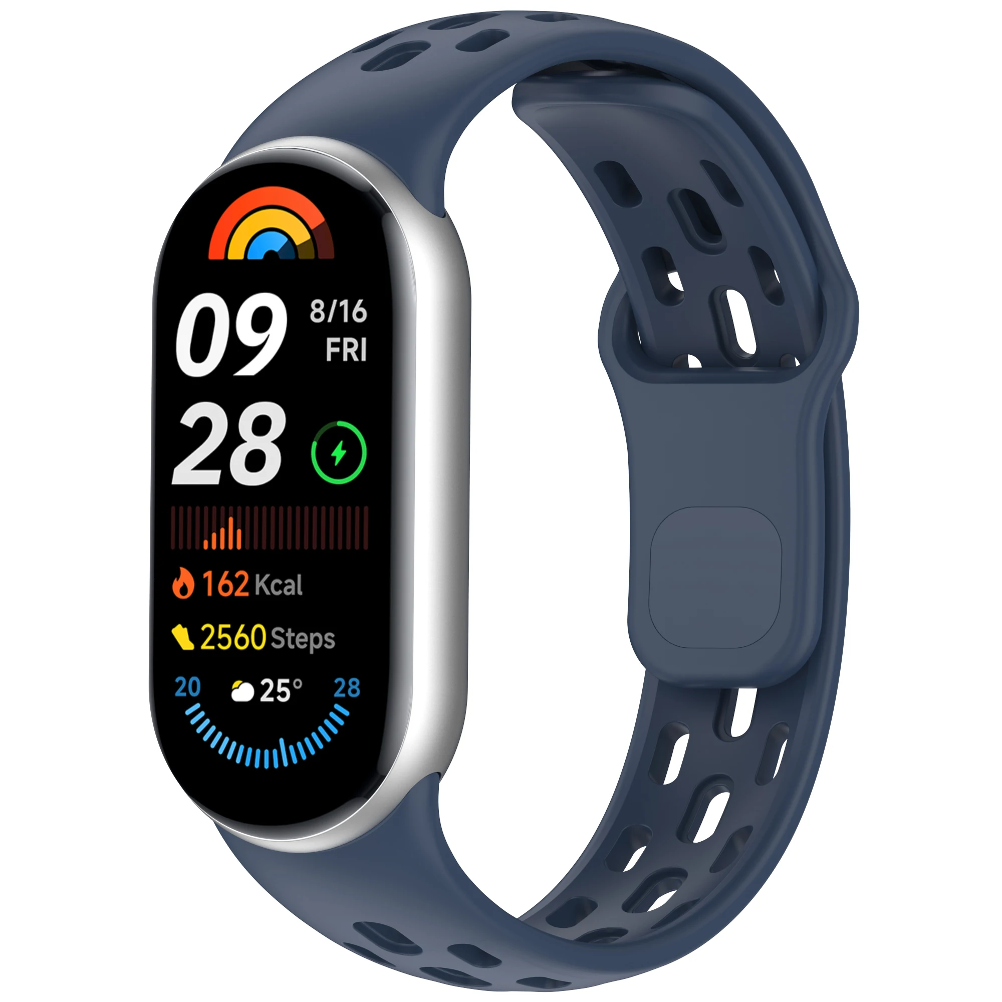 Silikonarmband für Xiaomi Mi Band 10 Zubehör Sport Atmungsaktives Armband Handgelenkband Pulseira Correa für Xiaomi Mi Band 9 8 – Detail 7