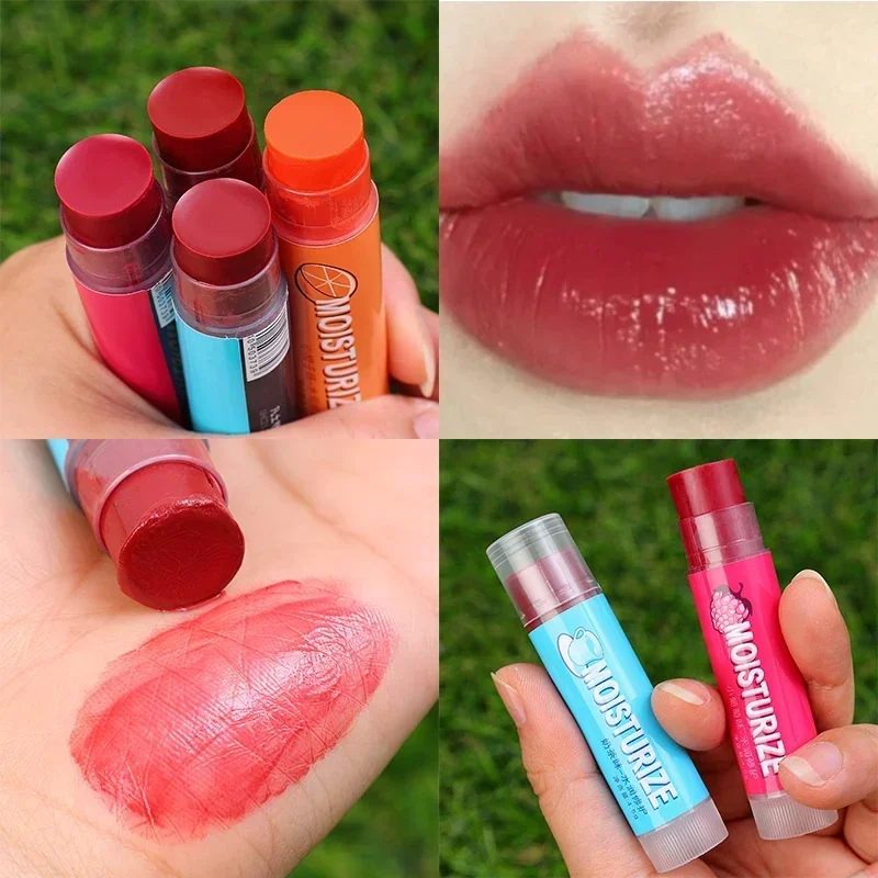 1PC Moisturizing Light Color Lipstick Lip Balm Waterproof Nourish Non-greasy Repair Dry Lip Care Lip Gloss Lips Makeup Cosmetic