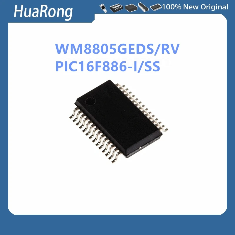 5Pcs/Lot WM8805GEDS/RV WM8805GEDS WM8805 PIC16F886-I/SS  PIC16F886 16F886