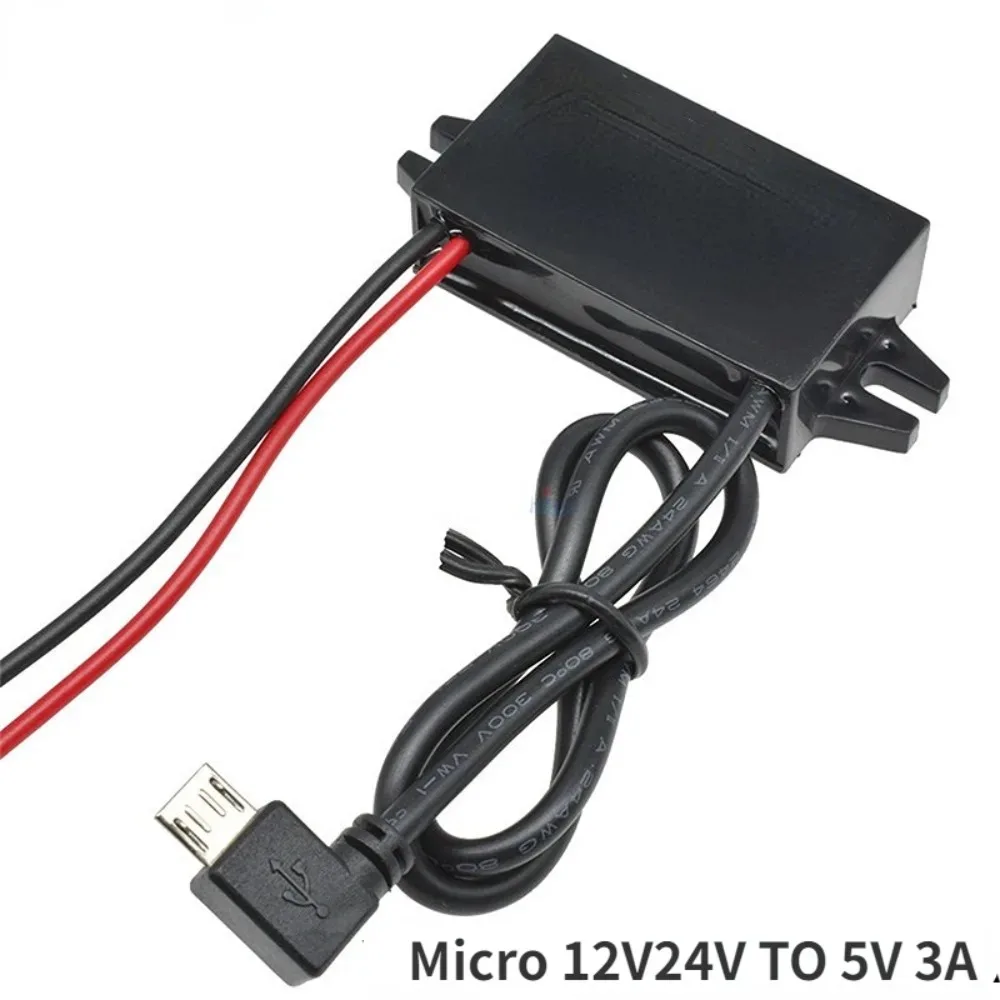 Type-C 12V 24V to 5V 3A DC DC Step Down Converter USB Buck Power Supply Charger for Mobile Phone iPad Charging micro 8-36V CE - Image 5