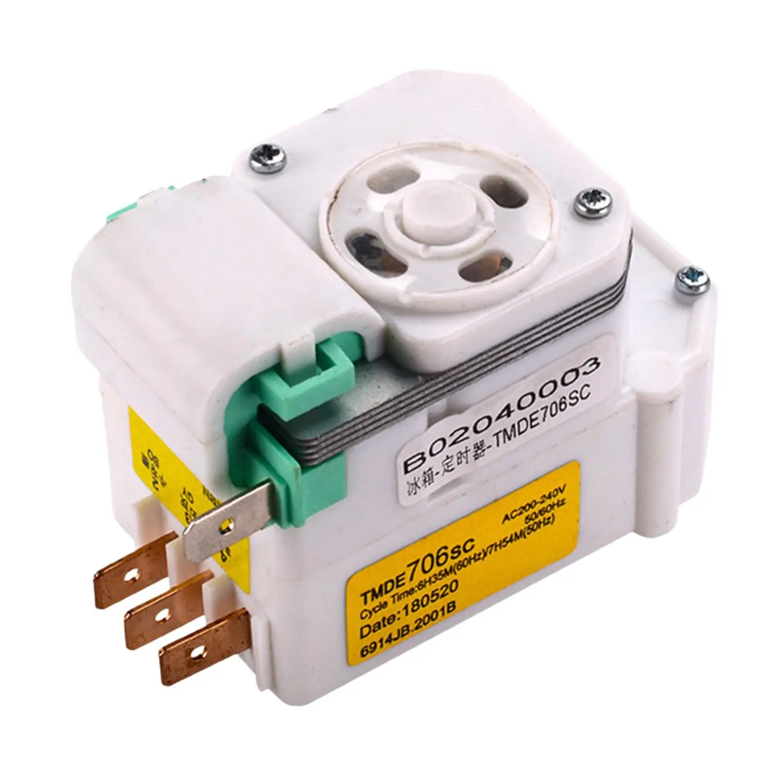 Minuterie de dégivrage pour réfrigérateur, remplacement Tmde706SC AC200-240V, Installation facile, minuterie de dégivrage pour congélateur, pièce de réfrigérateur robuste 50/60Hz