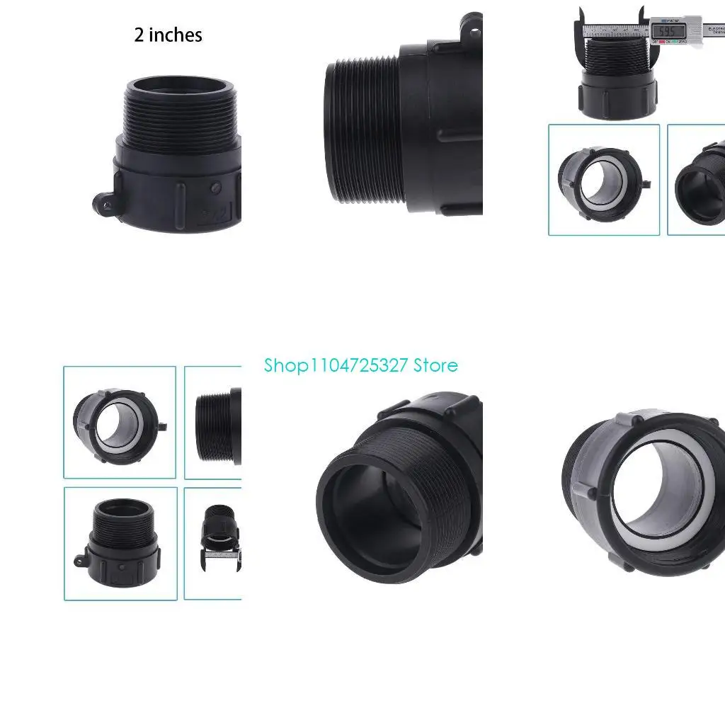 

D8KF IBC-Water for Tank Fitting Hose Connector S60x6 Female Buttress x 2" Male NPT