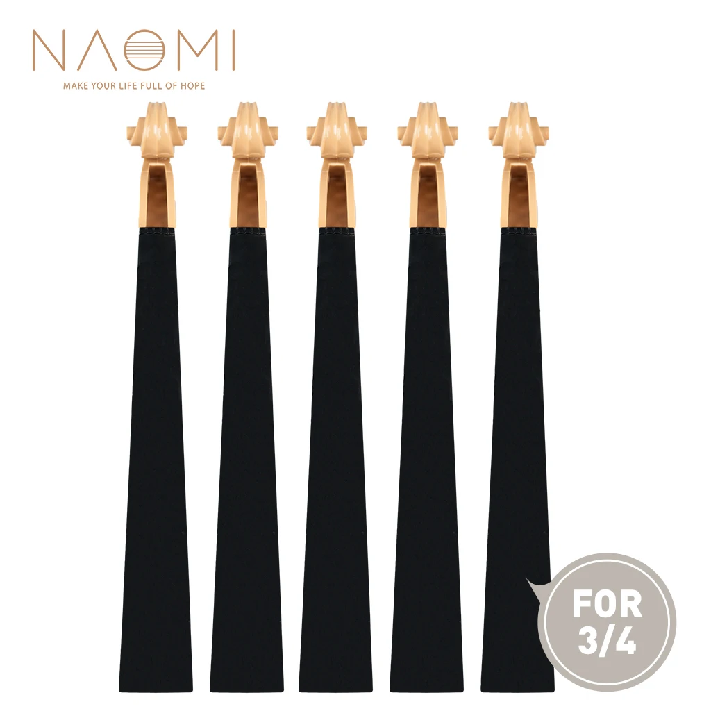 NAOMI 5pcs 3/4 Violin Neck Plastic Neck For 3/4 Violin DIY Violin Luthier Violin DIY Kit with Hand Carved Scroll