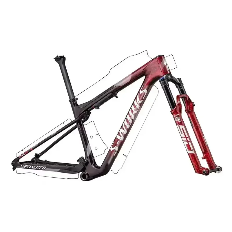 AliExpress NONE TPU Road Bike Frame Protector, Scratch-Resistant MTB Bicycle Guard Sticker, Universal Cropped Protective Film for Bikes