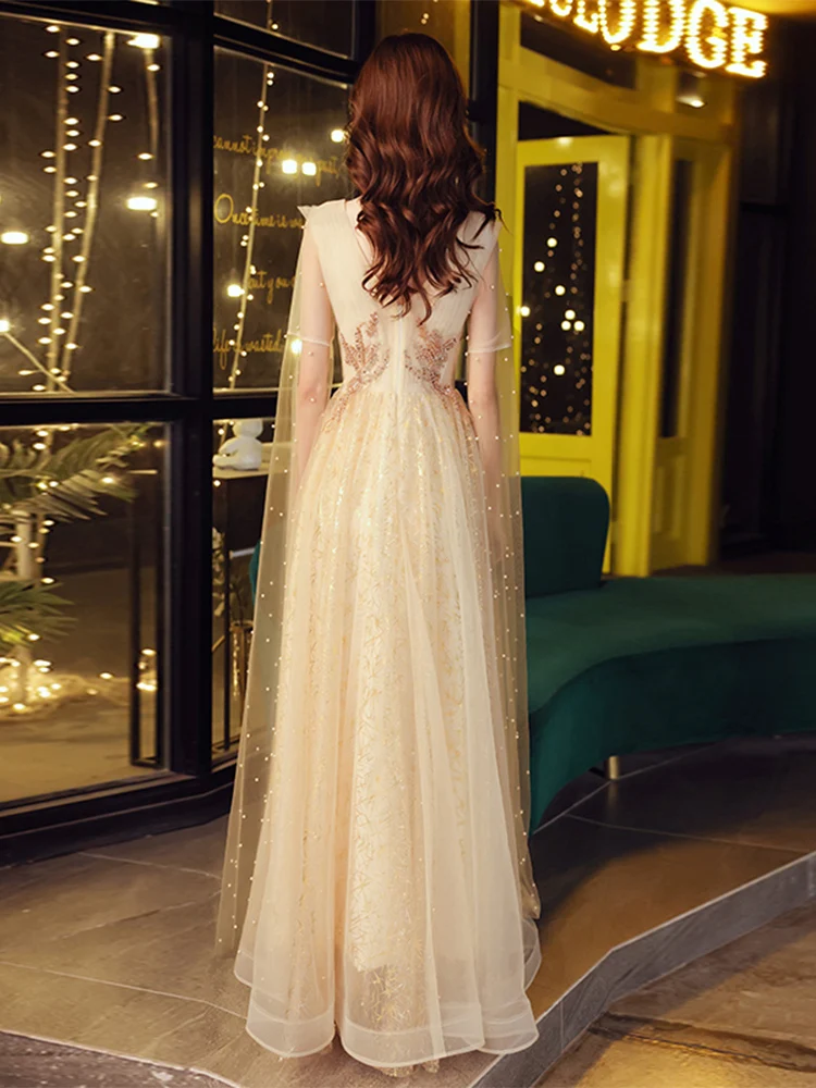 dull gold color dress Taormina Dress