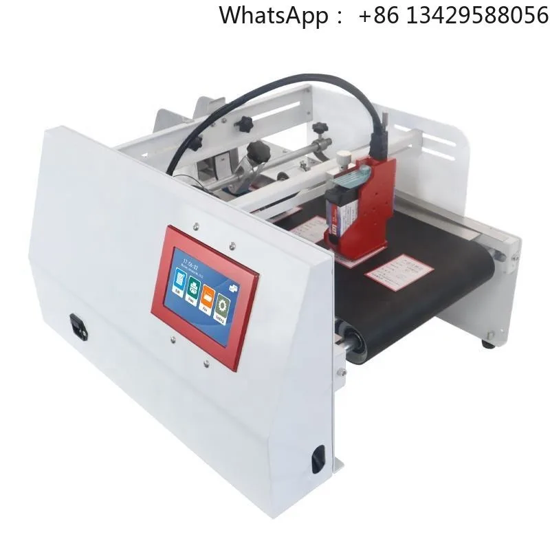 Desktop Semi Automatic Inkjet Printer Daily Periodic Coding Machine for Bag Production Batch Number Expire Date Serial Number