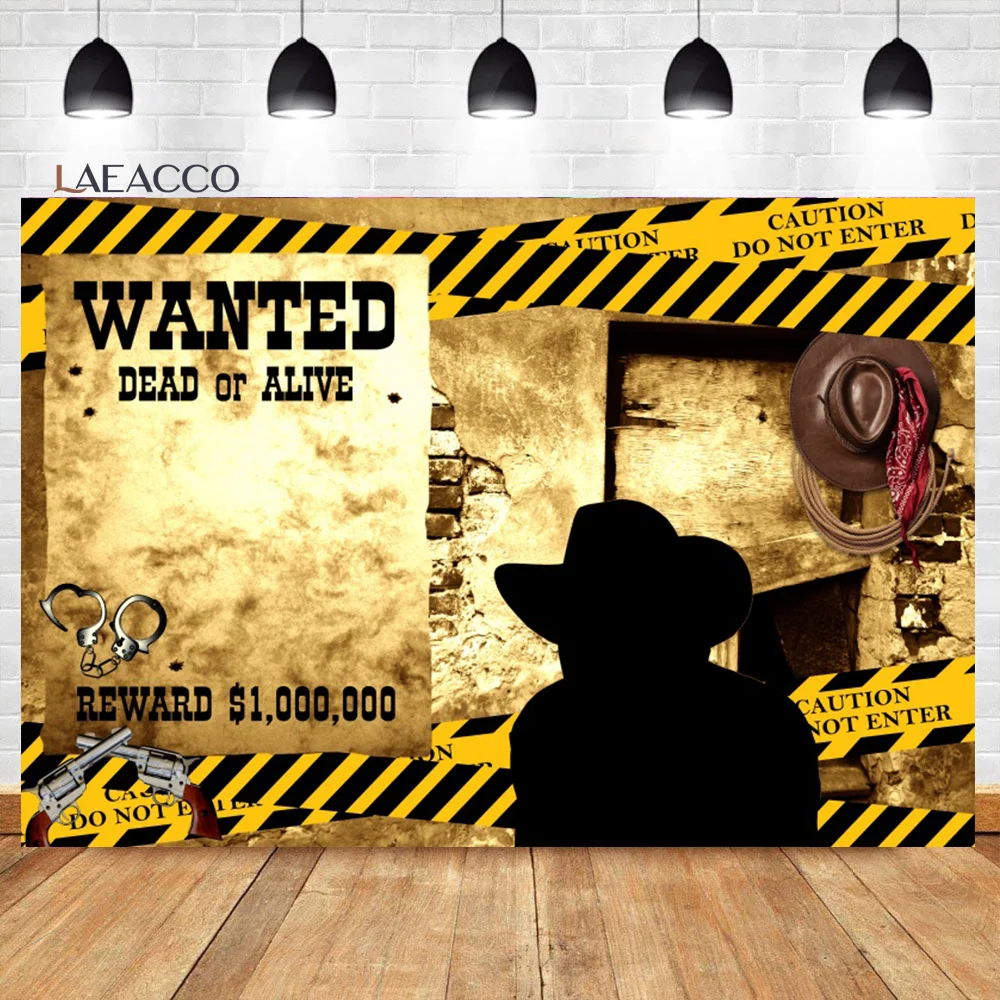 

Laeacco Detective Wanted Backdrop Top Secret Crime Scene Dead Or Alive Caution Police Mystery Portrait Photography Background