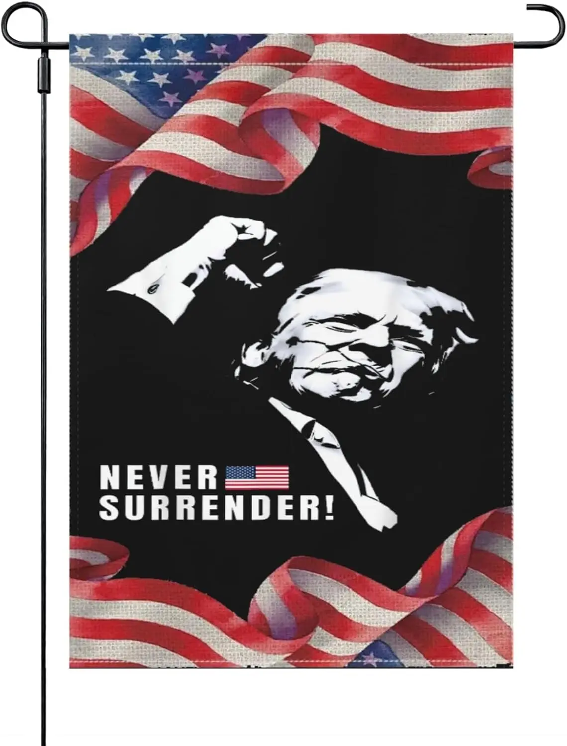 Trump Assassinated Injured In Pennsylvania July 13, 2024 Tee Outdoor Flag One Size Double Sided Inspirational Yard Flags For Out