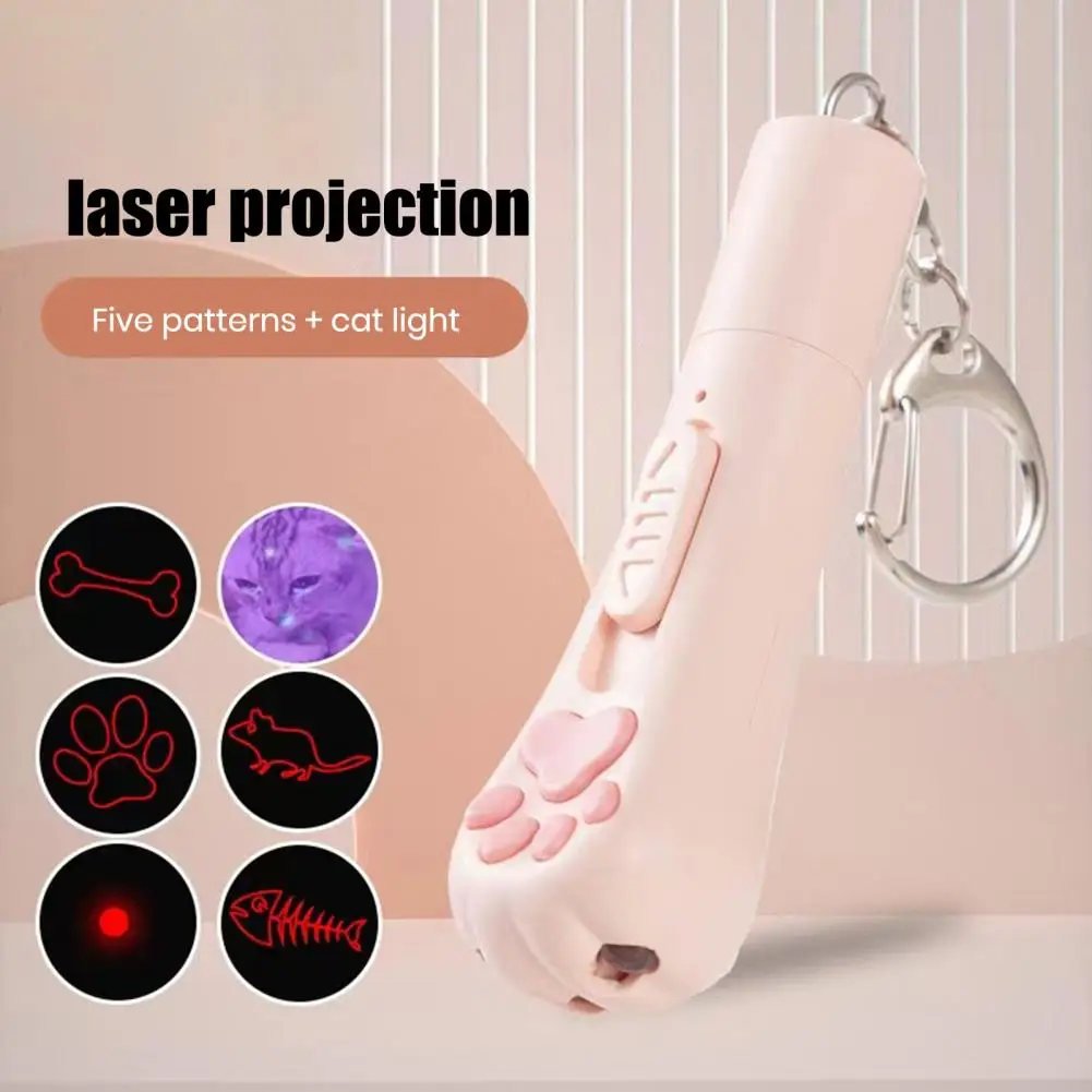 Cat Toy Cat Pointer Toy Set with Dot Led Light Paw Shape Point Pen for Kitten Chasing Playing Gift for Cats