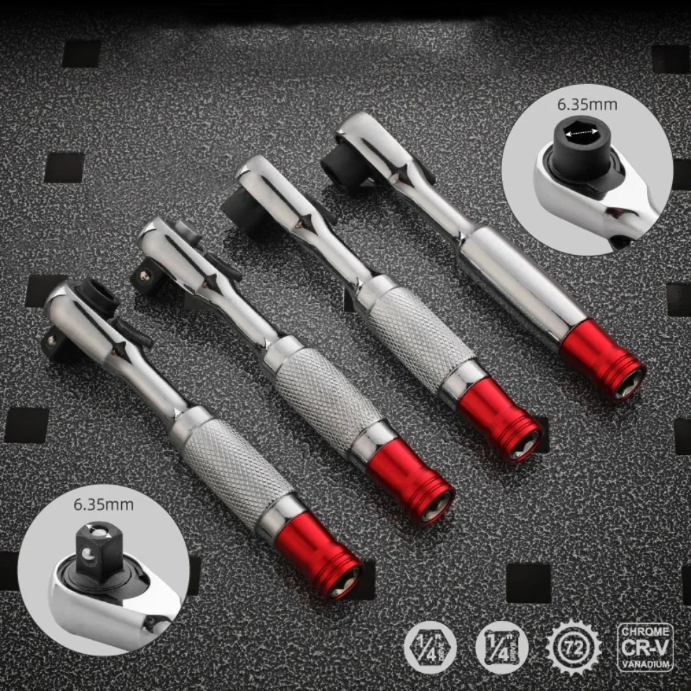 

Portable Double End Wrench Mini Ratchet Socket Wrench Multifunction 2-In-1 Wrench Anti-skid Handle Hand Tools