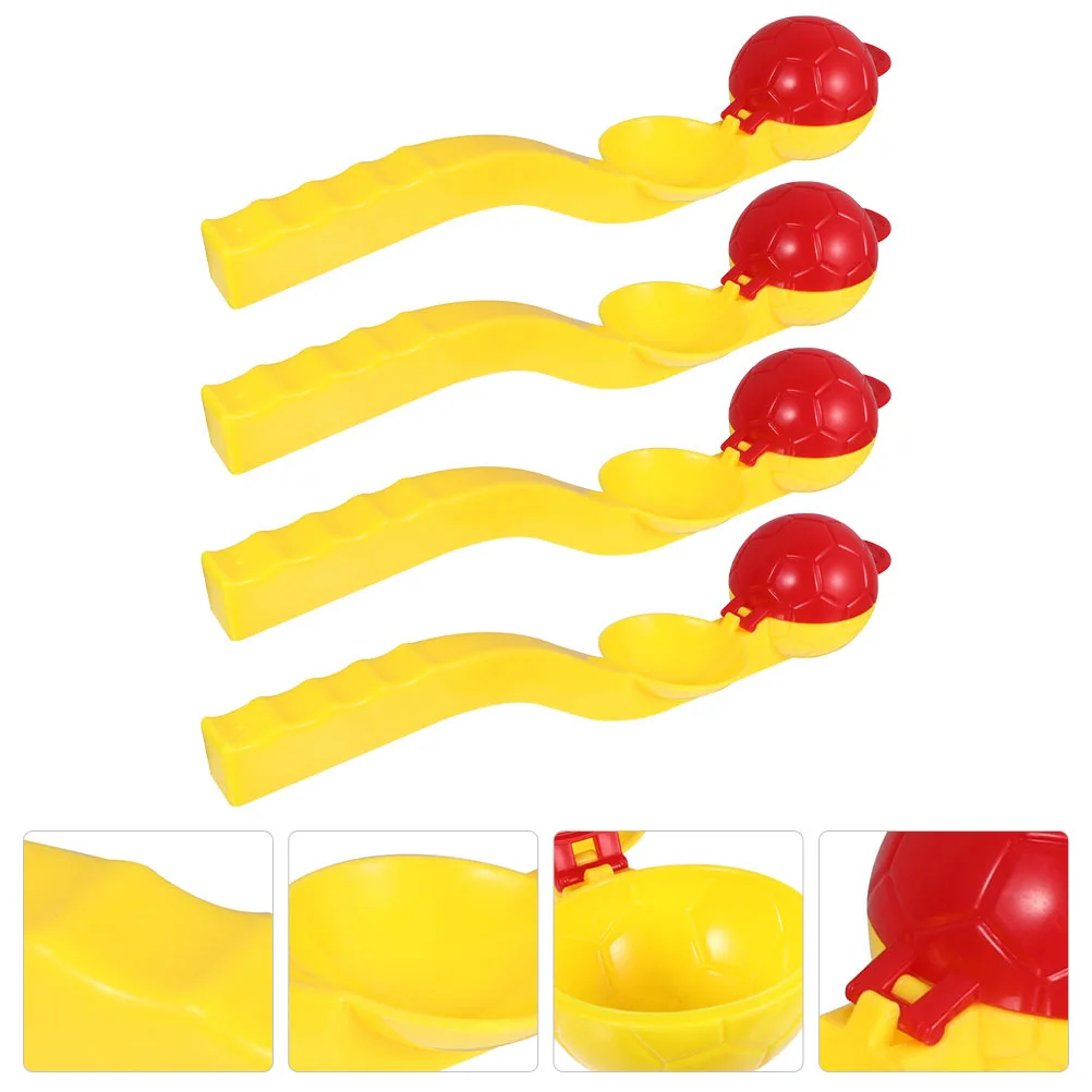 4 قطعة ناسف الثلج لون عشوائي قاذفة الشتاء للأطفال البالغين ، لعبة مكافحة الثلج ، أداة صنع ، لعبة رمي نمط كليب ،