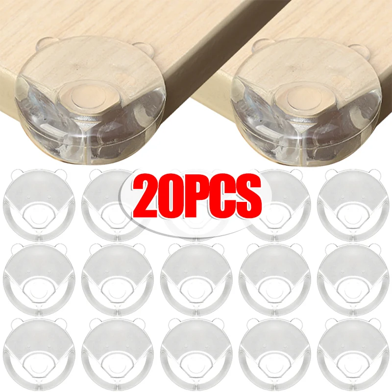 

1-20PCS PVC Table Corner Protector Baby Safety Transparent Anticollision Edge Guard Furniture Edge Protection Cover Home Gadgets