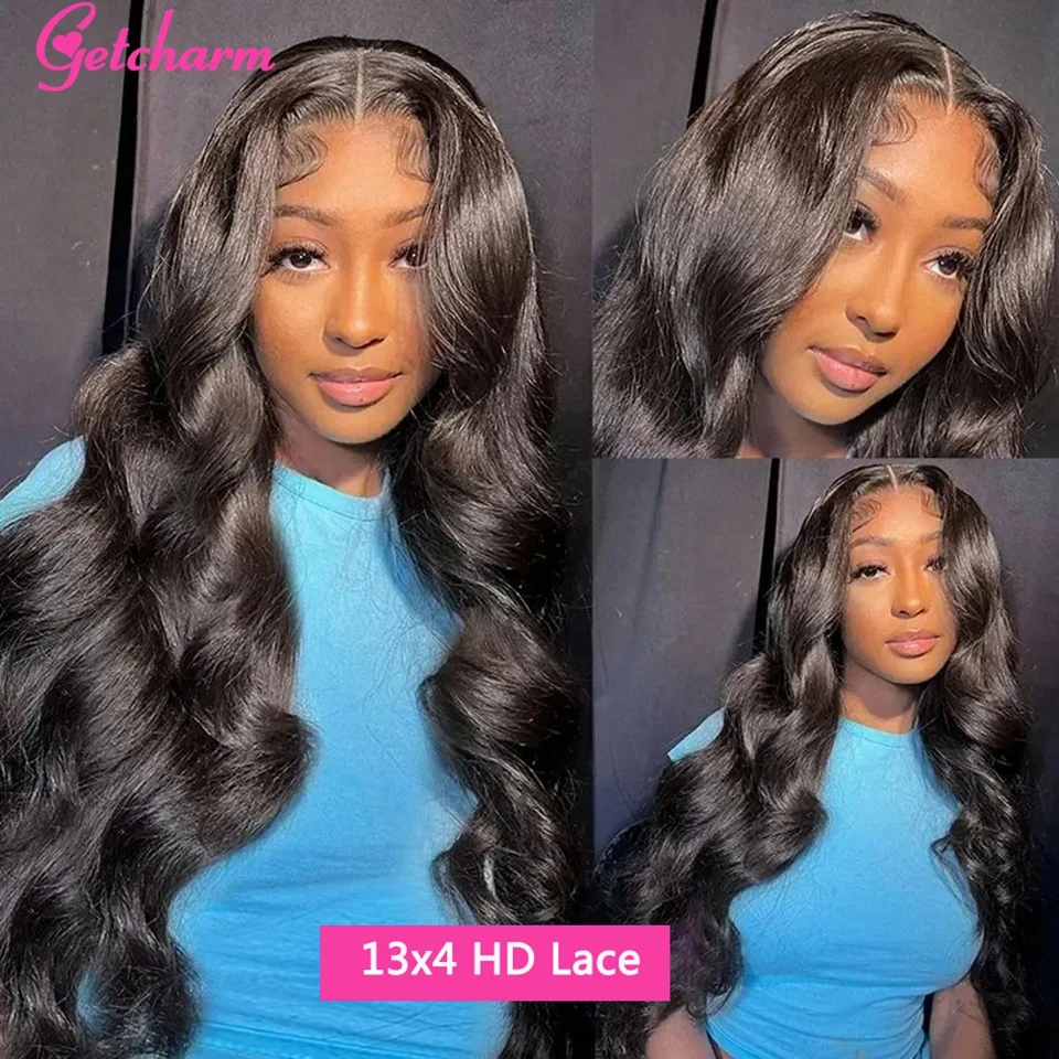 Body Wave 13x4 Transparent Lace Human Hair Wigs 13x6 HD Lace Front Wigs Water Wave 360 Full Lace Frontal Wigs Black Women