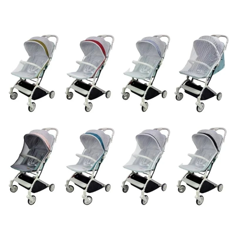 

Q81A Strollers Insect Net Breathable Full Coverage Baby Net for Baby Carriers Pushchair Pram Universal Pushchair Canopy