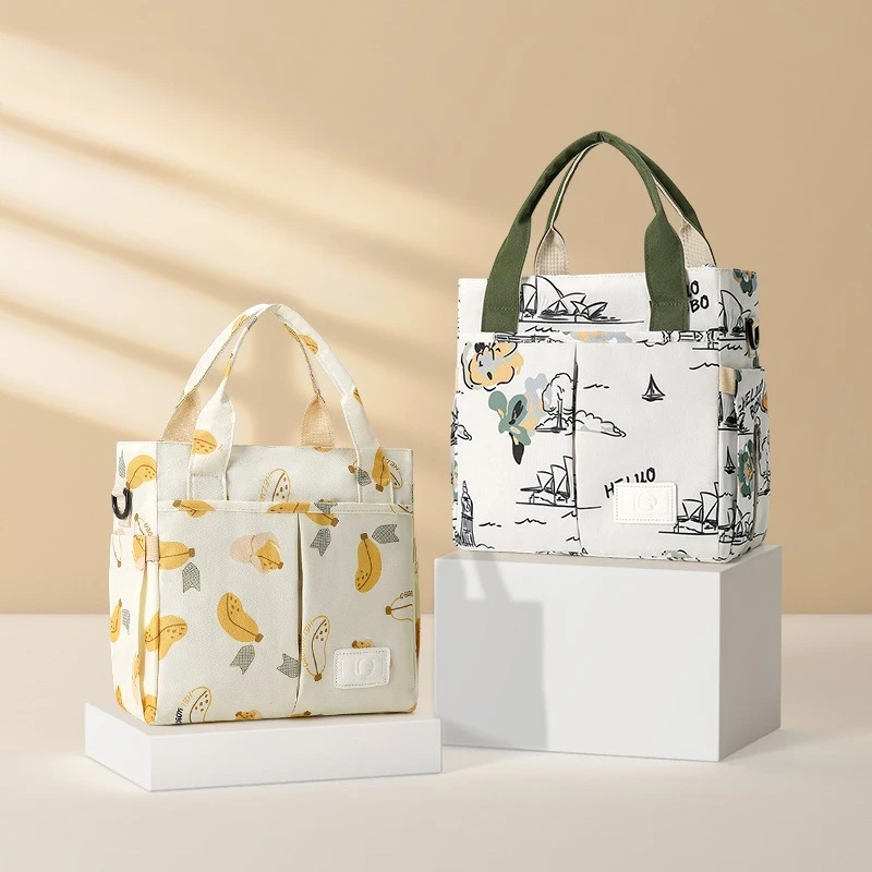 Fashionable Large Capacity Multi-Functional Mommy Bag Hot Sale Of The Season Stripe Pattern Oxford Cloth Single Shoulder Crossbo