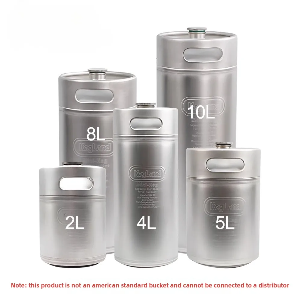 

Craft Brewing 2L/4L/5L/8L/10L Stainless Steel Beer Kettle Outdoor Beer Kettle Second Hair Pressure Keeping Home Brewing Beer