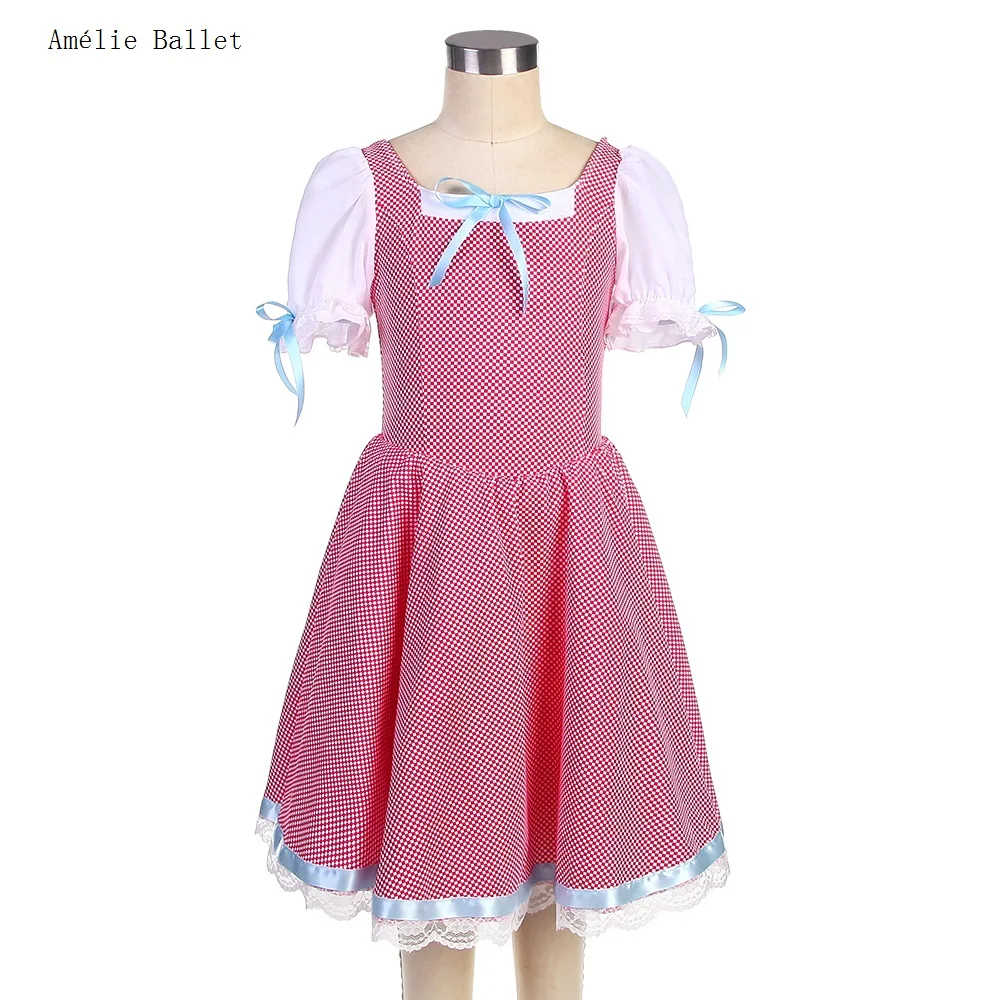 

23115 New Ballet Costume Short Sleeves Red Romantic Long Ballet Tutu Girls & Women Ballerina Ballet Stage Performance Dresses