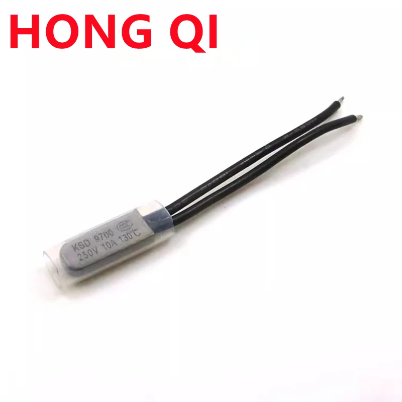 Interruptor de temperatura de Metal, Protector térmico abierto normalmente cerrado, 250V, 10A, 130, 135, 140, 145, 150, 160, 170, 180 grados, 5 piezas, KSD9700