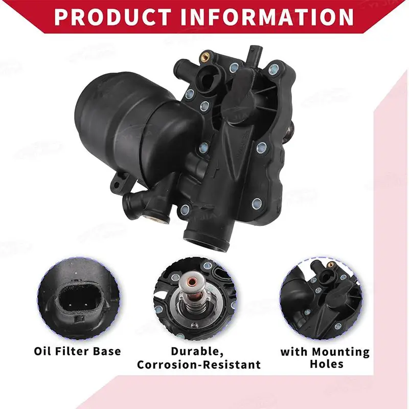 مبرد الزيت مع فلتر 059115389P لأودي A6 A7 A8 Q5 Q7 3.0L V6 DOHC 059115389K مجموعة مرشح زيت المحرك #5