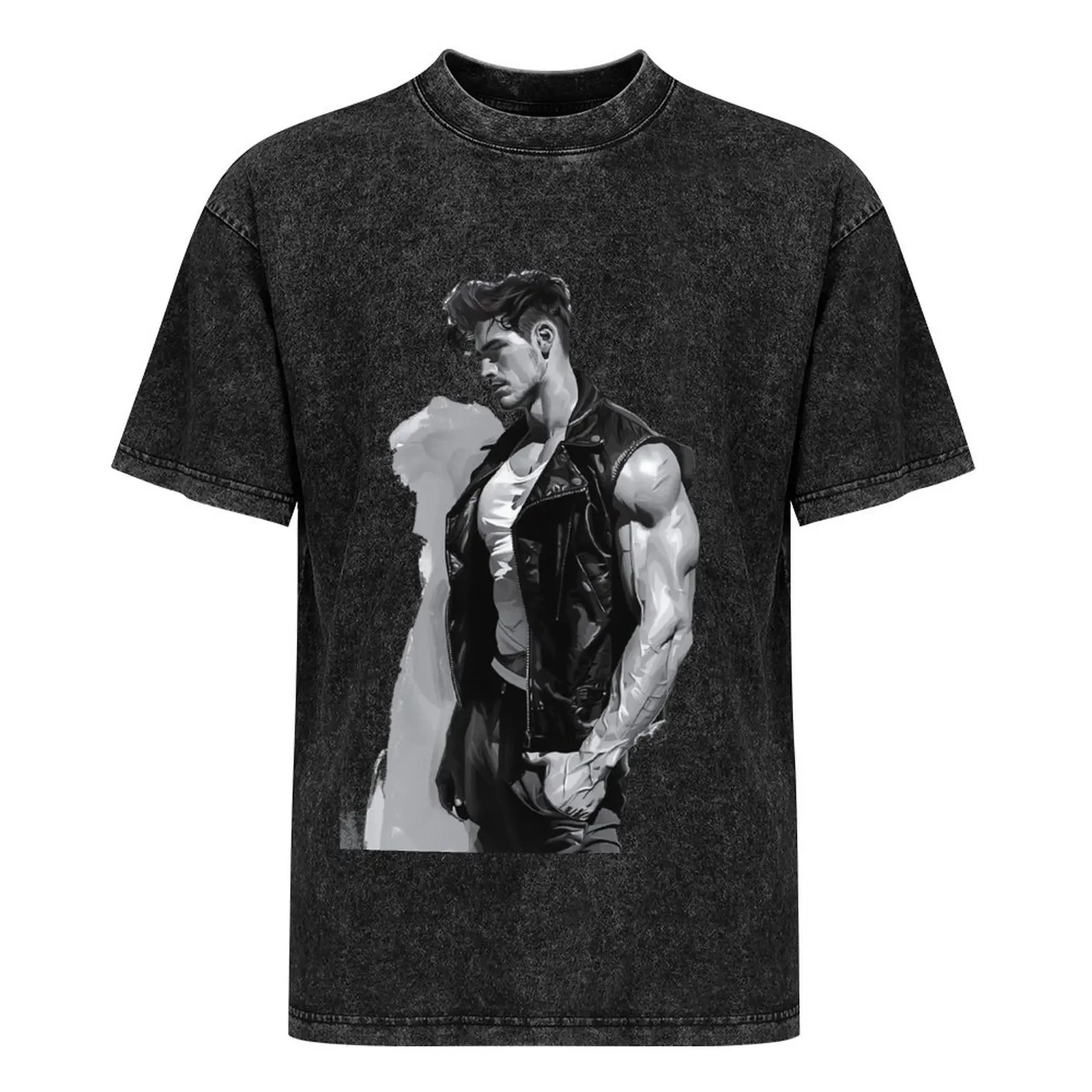 Tom Of Finland Vintage Washed Cotton T-Shirt  ublime blacks Retro comfortable men and women's high-definition pattern top