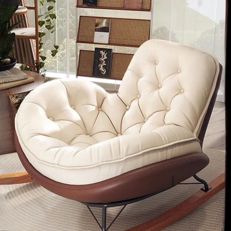 Lazy Sofa Rocking Chair Reclining Sleepable Bedroom Single Recliner Home Balcony Leisure Chair Tatami Seat  Floor Chair