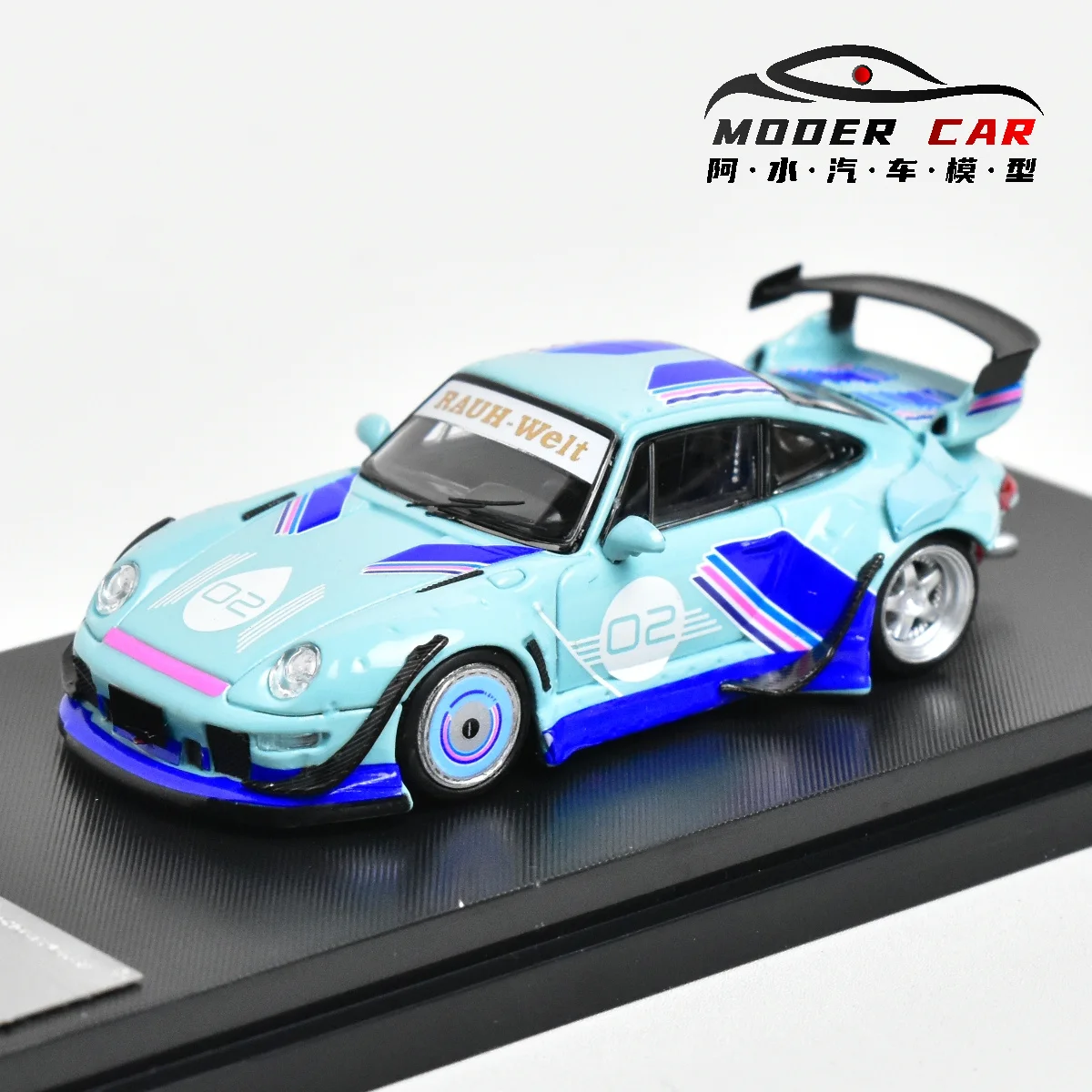 

SW 1:64 911 RWB 93 с люминесцентной литой под давлением модель автомобиля