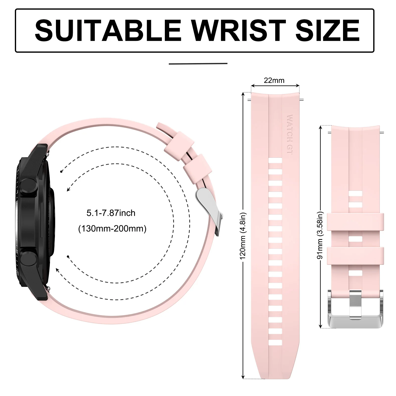 22mm Silicone Band For Xiaomi Watch S1 Active/s1 Pro/S3 Strap Bracelet For Xiaomi Mi Watch Color/ Color 2/Color Sport Edition