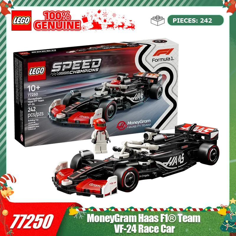 

LEGO Building Blocks Christmas Day Celebration 77250 MoneyGram Haas F1 Team VF-24 Racing Children's Toys Christmas Gift