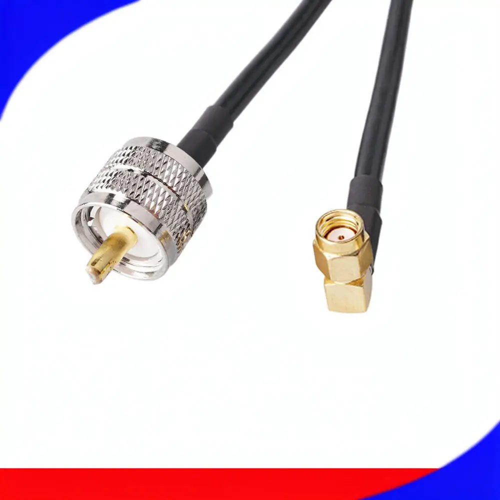 UHF Female To SMA Male Coaxial Extension Cable RG58 Radio Frequency Signal Connector Adapter Amateur Wireless Device Wire