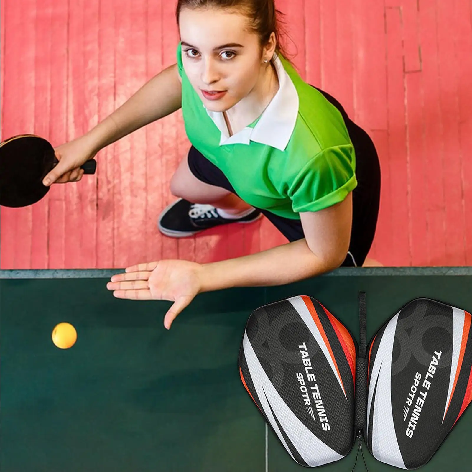 

Table Tennis Organizer Waterproof Table Tennis Paddle Case Safe Organizer Holder Bag Stable Storage For Friends Family