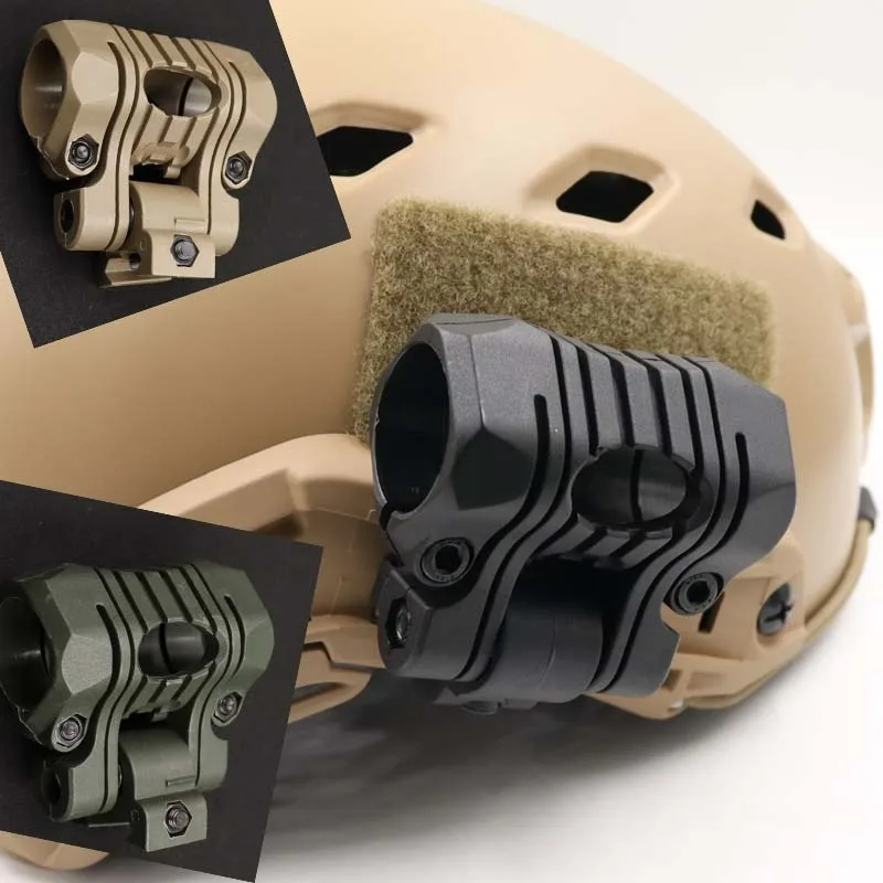 

Пятисекционный тактический фонарь-клипса FAST с вращающимся креплением на шлем, мощный световой фонарь, крепление на 20-мм рельс, аксессуар для крепления