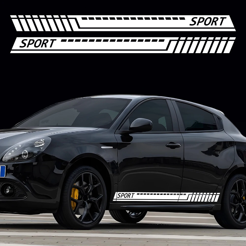 For Alfa Romeo Giulietta Type 940 2010‑2020 5‑Door Hatchback Car Side Door Sport Sticker Car Sticker Door Side Wrapping Decals