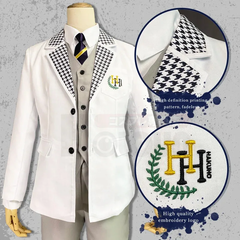 Sky05 هولون الأزرق قفل أنيمي تأثيري حلي شعر مستعار الحلقة ناجي ريو ميكاجي DK زي مدرسي التطريز دعوى روز صافي Sythet99JIu @