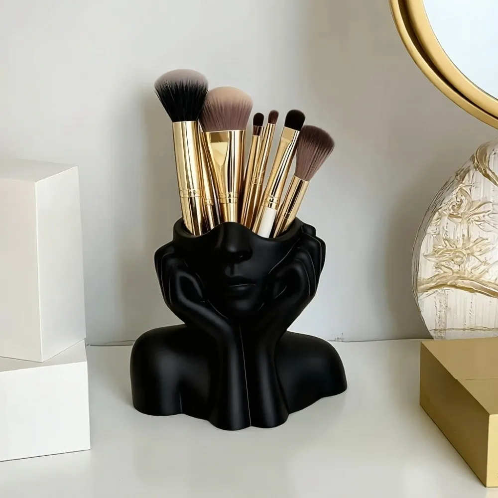 Creative Large Capacity Pencil Holders Irregular Space Saving Makeup Brush Storage Flower Vase Home Decorations Bathroom