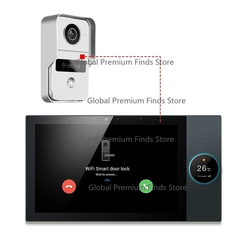 8-Channel Home Theater System 10-Inch Touch Screen Wall Power T-uya Zigb-ee 4G 32G USB Control Panel Wireless Music System