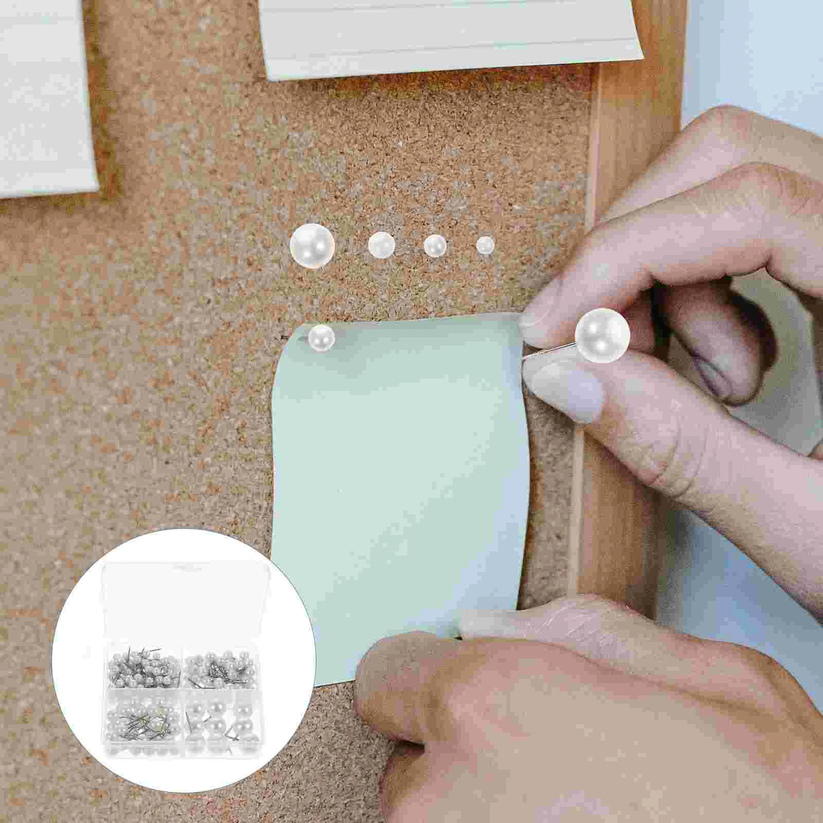 

200 Pcs Office Bulletin Pin Thumbtack Jewelry Craft Making Pin Cork Board Straight Office