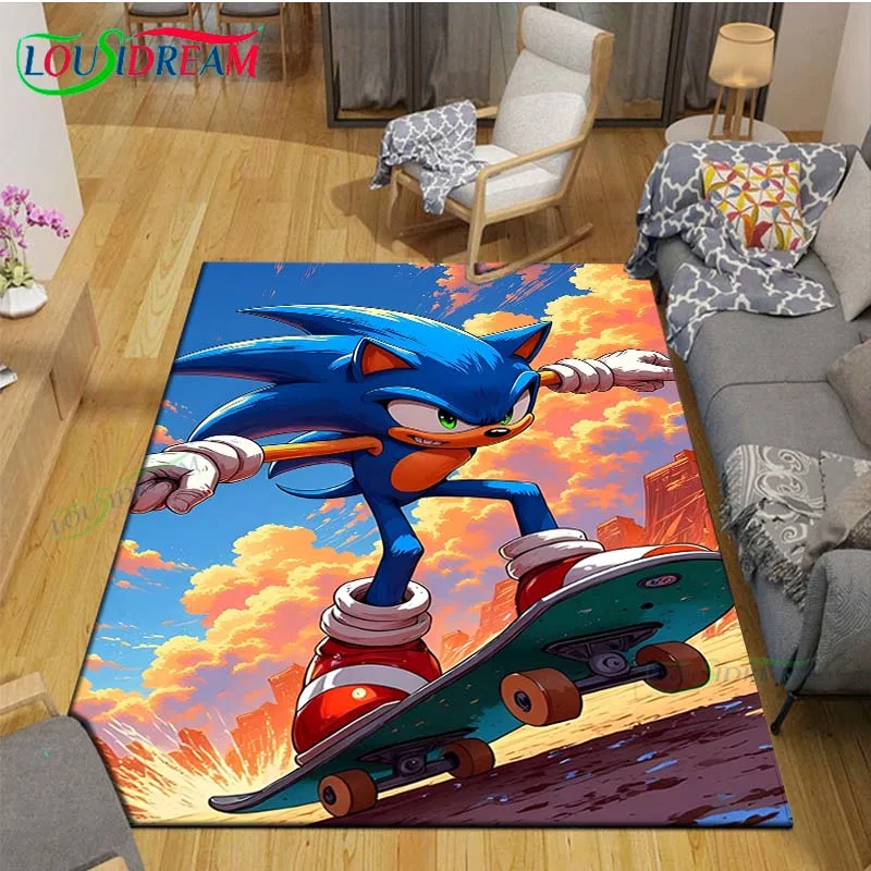 2026 Game Cartoon Role Printed Carpets Living Room Anti-Skid Area Rug Kids Bedroom Non-slip Mats Yoga Mat S-Sonics Large Carpet