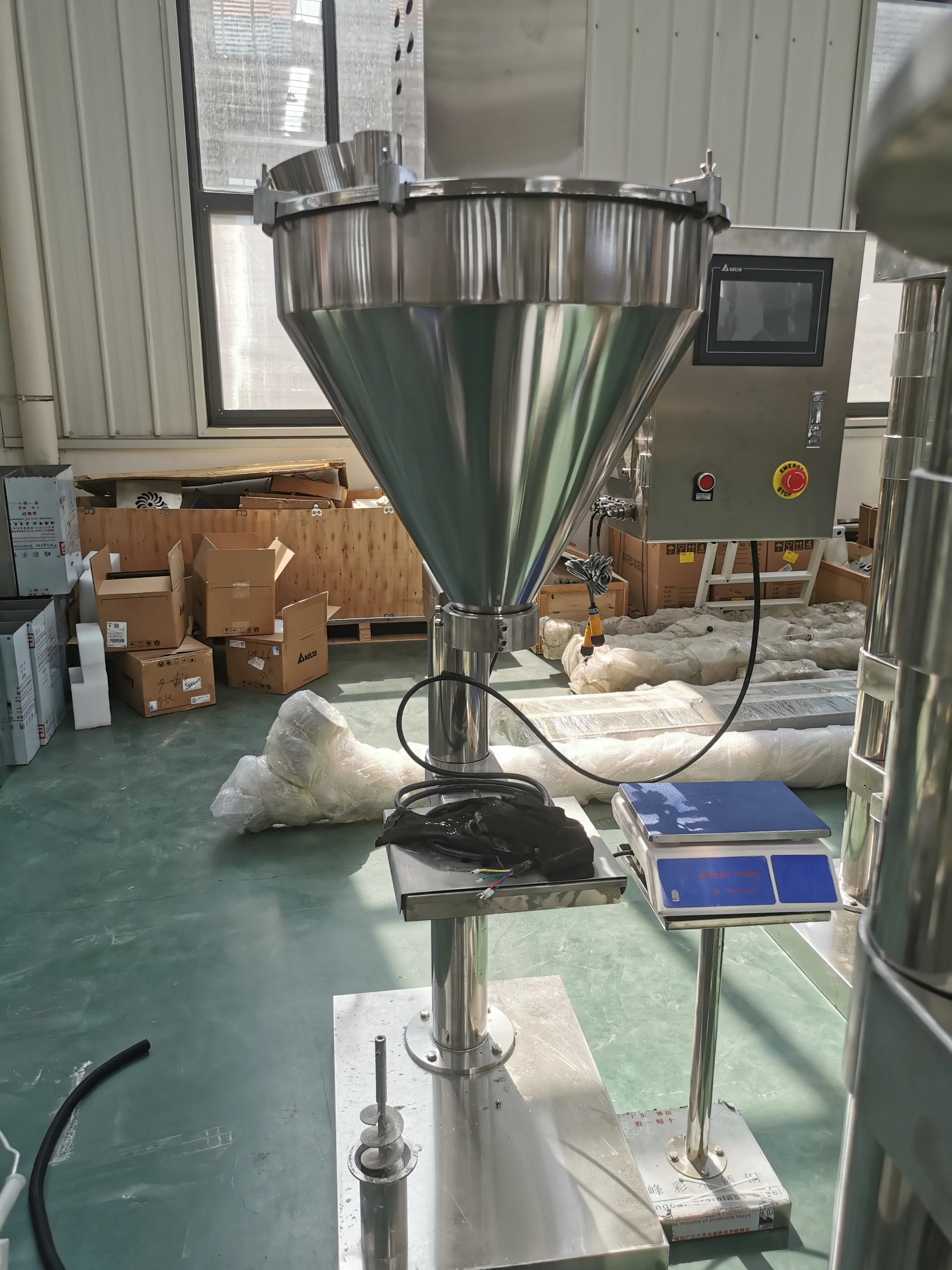 Auger Hopper Filler and Spiral Feeding Plastic Straw Powder Fill Machine/sachet Powder Fill Machine Small for Sale