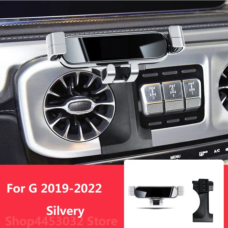 Uchwyt samochodowy do telefonu Mercedes Benz G Class W463 2022 -2019 wspornik montaลผowy stojak GPS obrotowe akcesoria pomocnicze 3 kolory