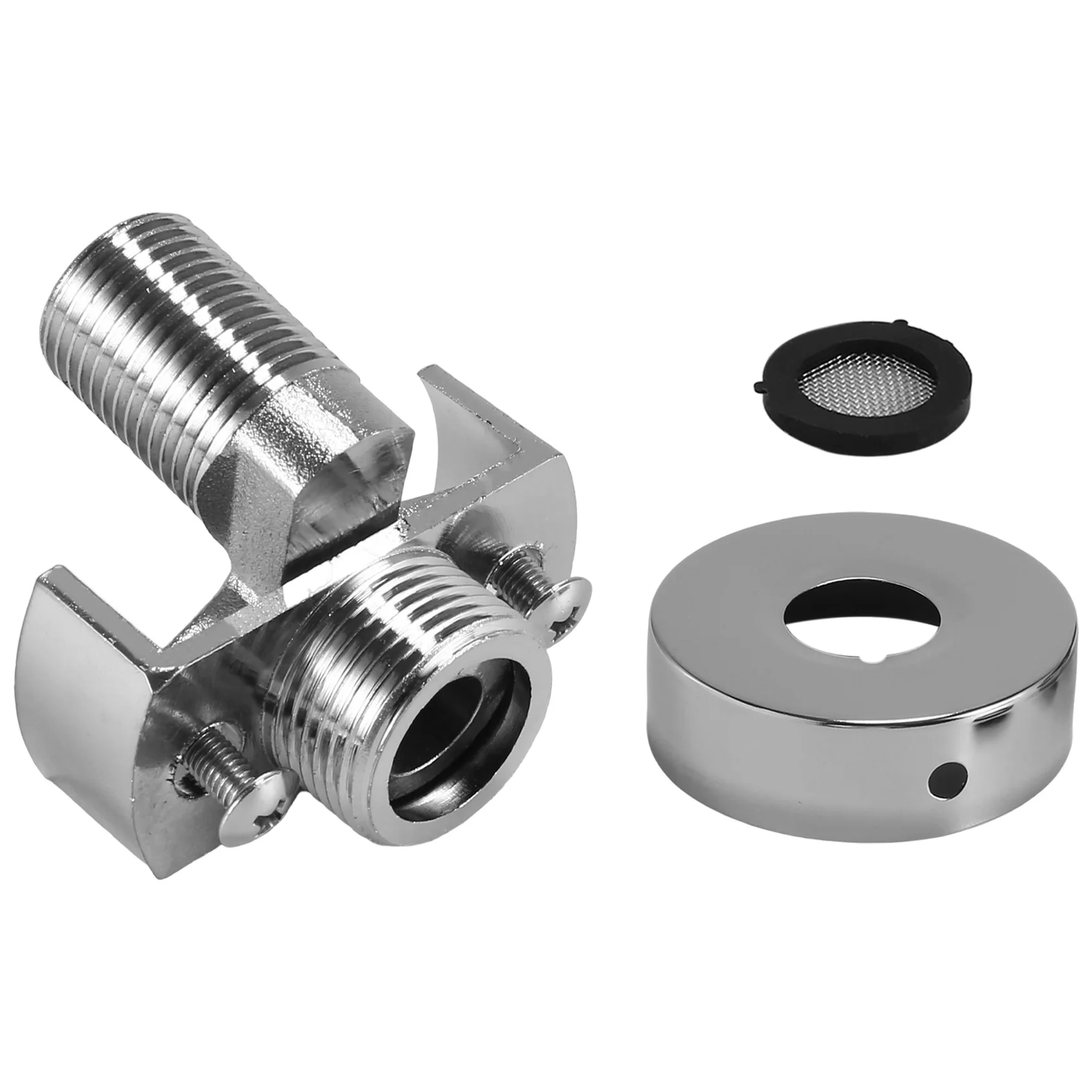 AEE8-Adjusting The Angle Of Intake Pipe Copper Shower Head Angled Curved Foot Eccentric Screw Corner Faucet Accessor