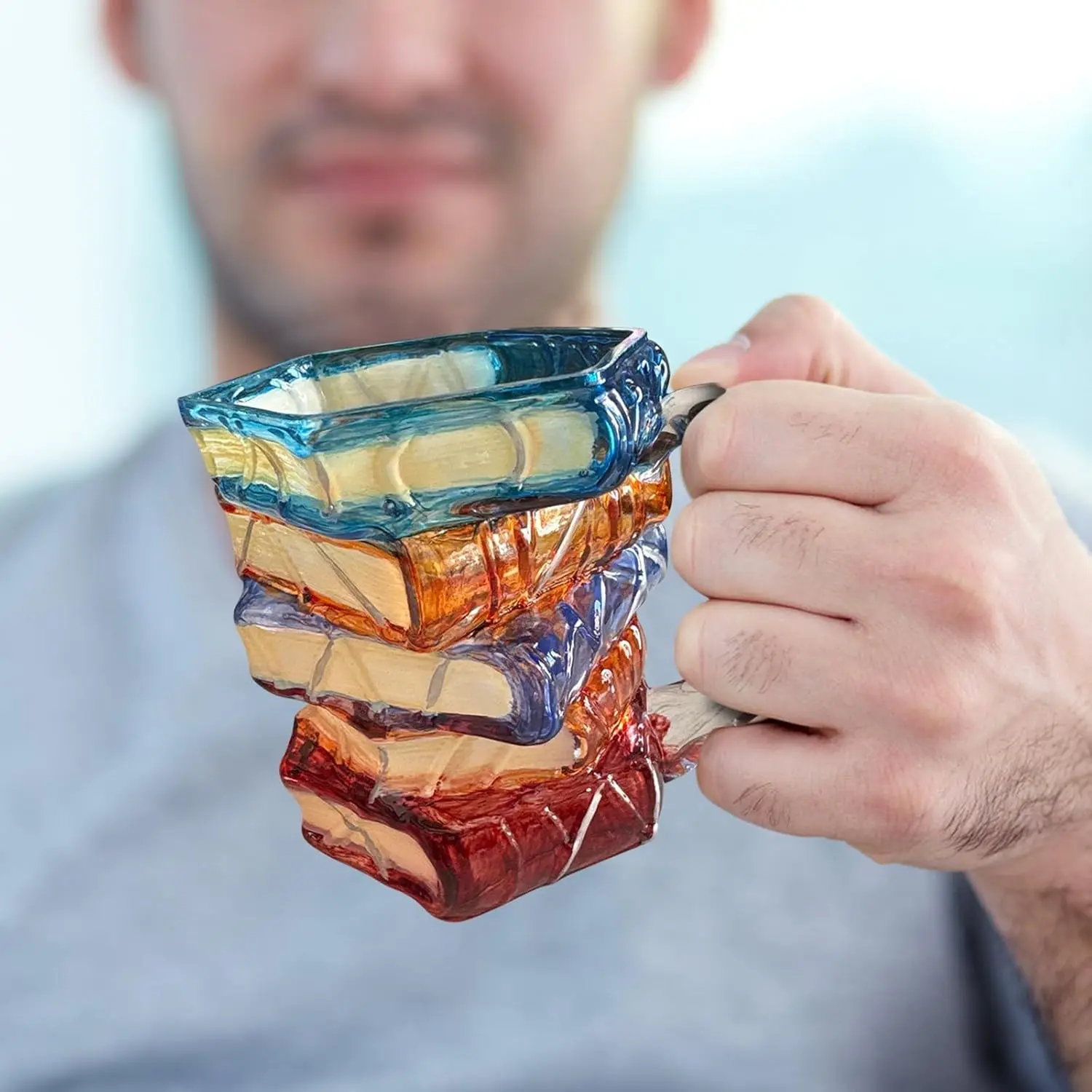 Tasse 11 Oz 325ml Boissons Chaudes Froides ECBLI Tasse Solymall Bookhaven, Tasse Ribili Bookhaven, Tasse Fanyil Verre Peint Thème Littéraire