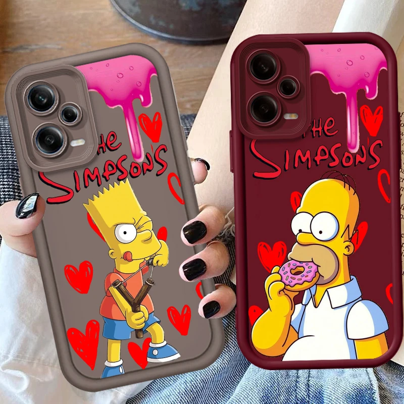 

Disney The Simpsons Bart Eye Ladder For Xiaomi Redmi Note 13 12 12C 11 11S 10 10C 10A 9C 9A Pro 5G Funda Phone Case