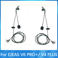 2PCS Type-C Interface In-Ear Referee Headset Suitable For EJEAS V6 Pro+ /V4 Plus Motorcycle Helmet Bluetooth Intercom