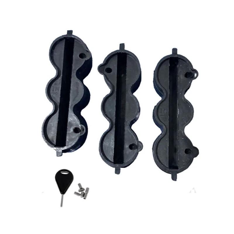 -ABJZ 3 Pcs Surfboard Fins Box Longboard Fins Box For FCS FIN G5 Longboard Surfing Stand Up Paddleboard