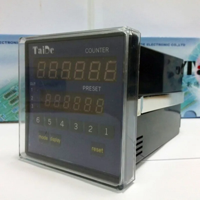 TAIDE Taiwan Taide Counter Pulse Digital Display 6-bit Two Segment Electronic Meter SC-62KA