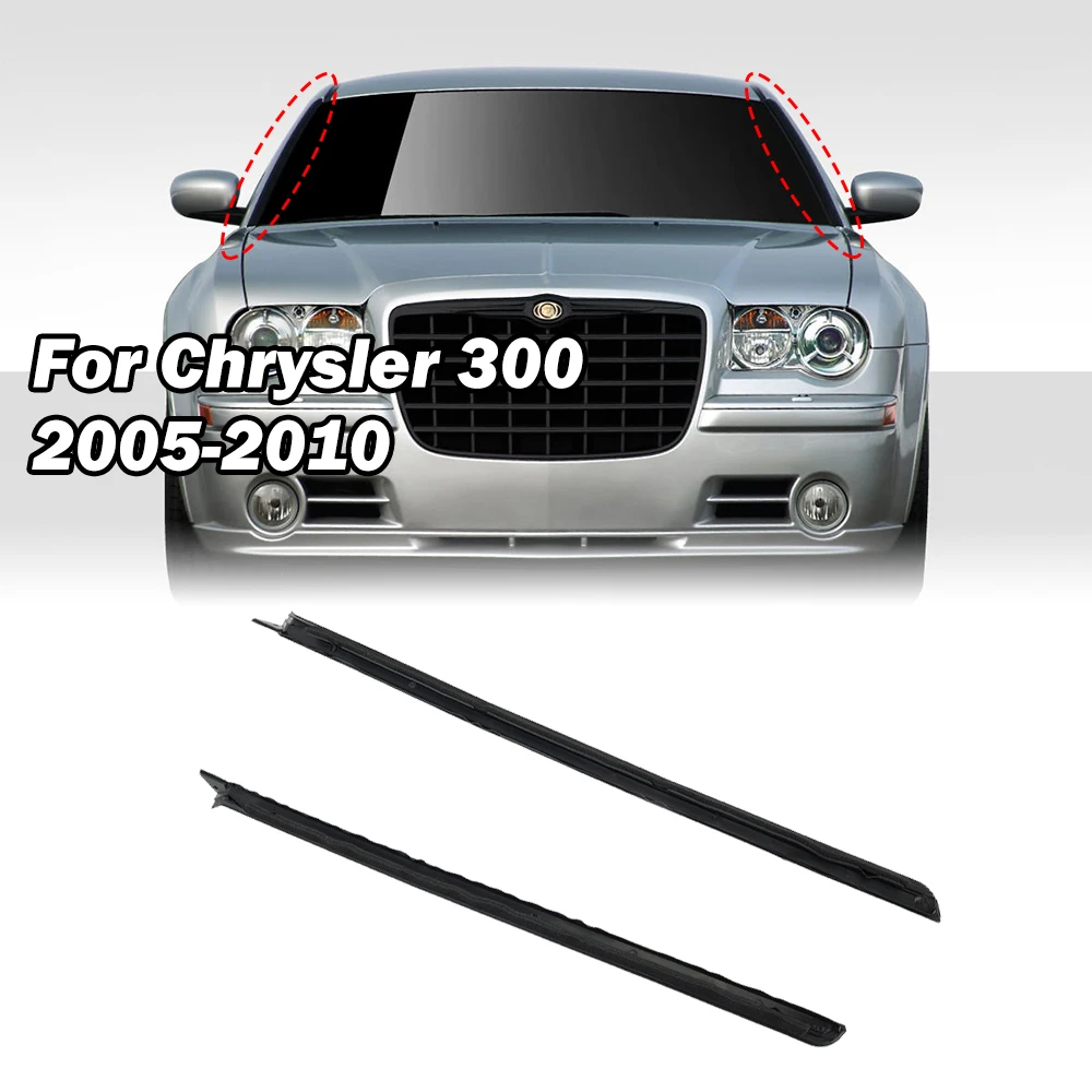 Windshield Pillar Molding for Chrysler 300 2005- 2010 Left/Right Replacement Windshield strip Accessories 4805888AC 04805888AC