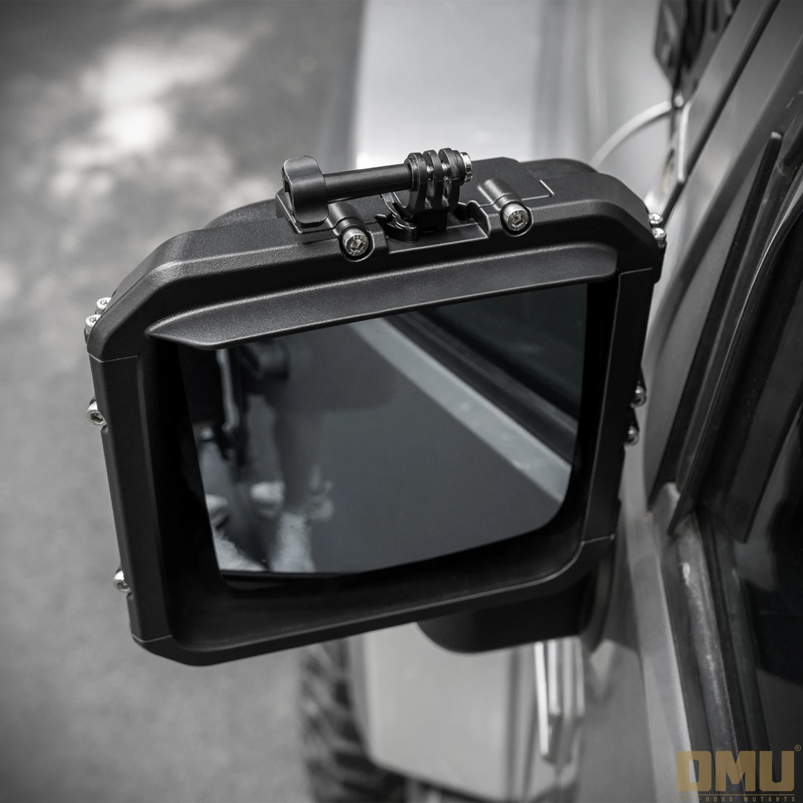 OMU 4x4 قطع غيار السيارات الألومنيوم مرآة الرؤية الخلفية المطر درع الإطار شبه المغلقة ل جيب رانجلر JK JKU 2007-2017 اكسسوارات #5