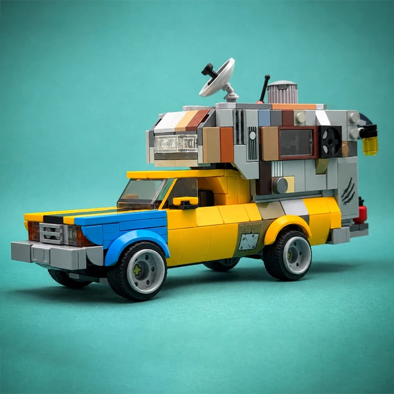 

Popular Movie Model MOC Building Bricks Classic Station Wagon Modular Technology Children Holiday Gifts Assemble Toys Suit
