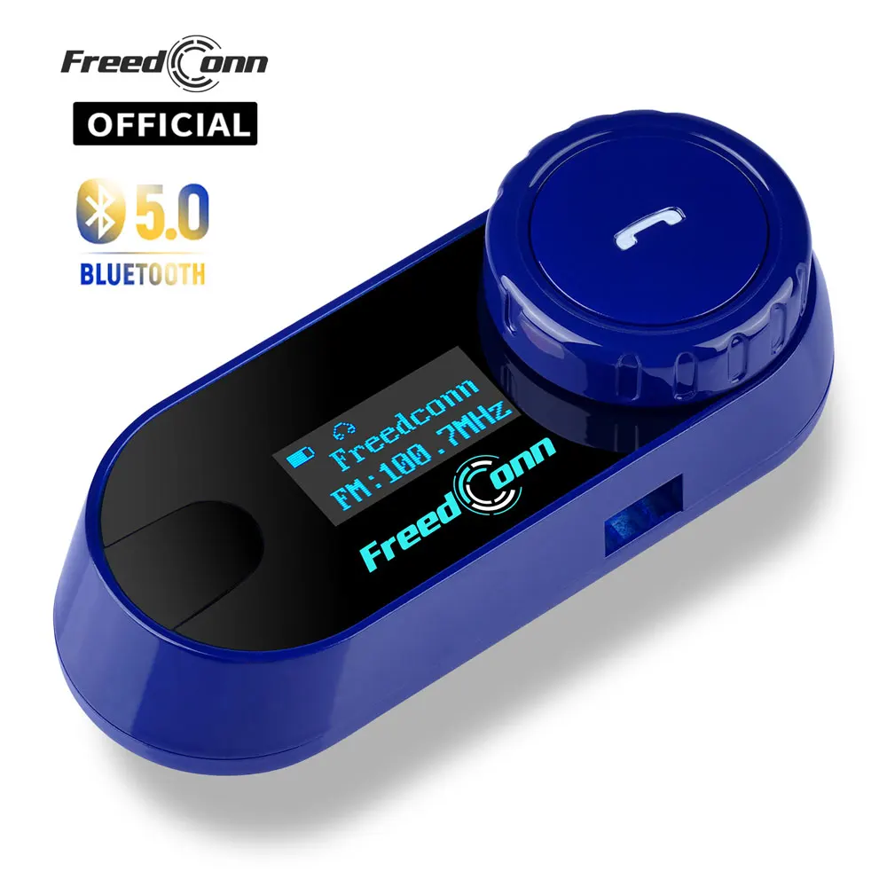 FreedConn Casque Moto Interphone Bluetooth Casque Écouteurs de Musique FM Partager Intercomunicador Moto